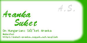 aranka suket business card